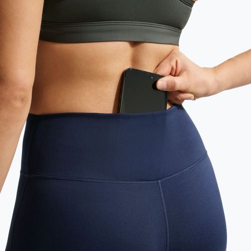 Moteriškos tamprės Nike One Seamless Front High-Waisted midnight navy/white