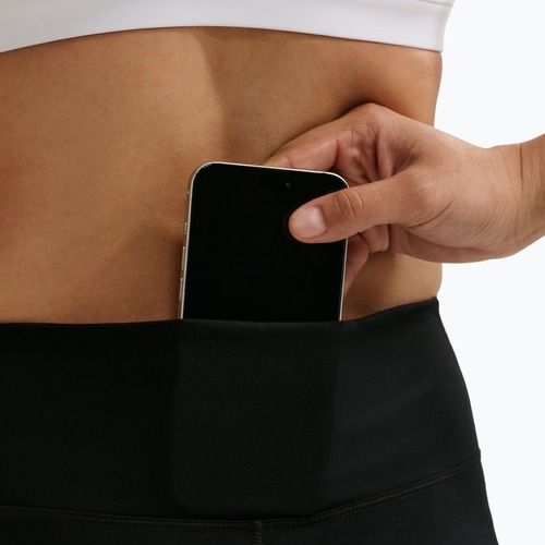 Moteriškos tamprės Nike One Seamless Front High-Waisted black/white