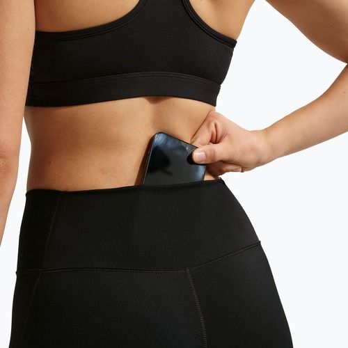 Moteriškos treniruočių tamprės Nike One High-Waisted 7/8 black/white