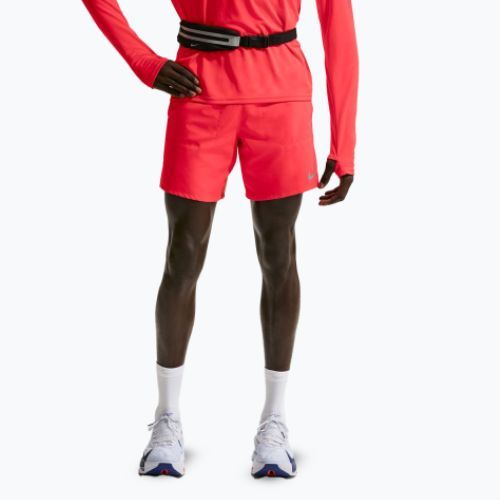 Vyriški bėgimo šortai Nike Stride Dri-Fit Brief-Lined 7" light crimson