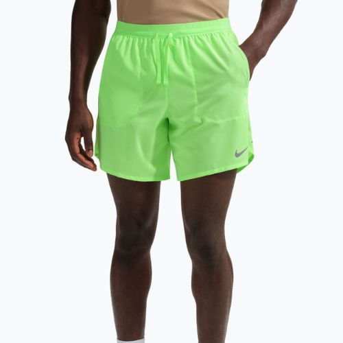 Vyriški bėgimo šortai Nike Stride Dri-Fit Brief-Lined 7" lime blast