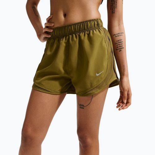 Moteriški bėgimo šortai Nike Tempo Dri-Fit Mid-Rise olive flak/olive flak