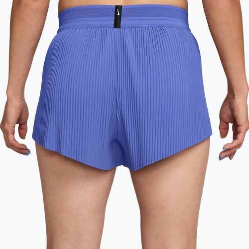 Moteriški bėgimo šortai Nike AeroSwift Dri-Fit ADV Mid-Rise 3" sapphire/black/white/black