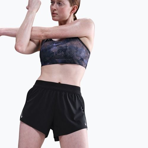 Moteriški bėgimo šortai Nike AeroSwift Dri-Fit ADV Mid-Rise 3" black/white