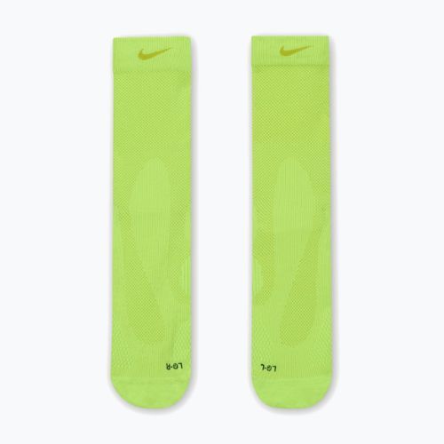 Kojinės Nike Running Lightweight Crew volt/bright cactus/black/bright cactus