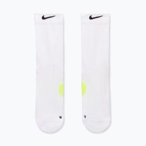 Kojinės Nike Running Midweight Crew white/volt/black
