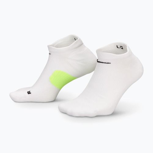 Kojinės Nike Running Midweight No-Show white/volt/black