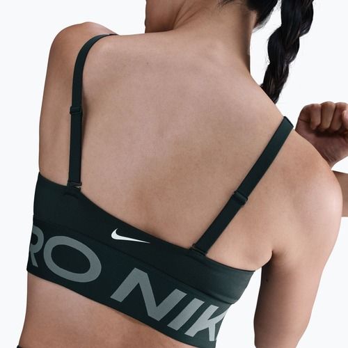 Sportinė liemenėlė Nike Pro Indy Plunge seaweed/clay green/white