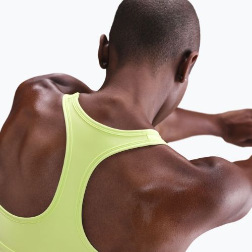 Sportinė liemenėlė Nike Swoosh Medium Support light lemon twist/stone mauve/white