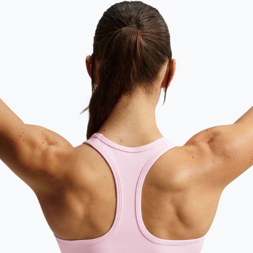 Sportinė liemenėlė Nike Swoosh Medium Support pink foam/stone mauve/white