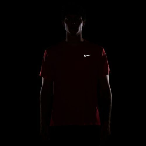 Vyriški bėgimo marškinėliai Nike Miler Dri-Fit UV light crimson