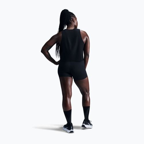 Moteriški bėgimo marškinėliai Nike AeroSwift Dri-Fit ADV Cropped Tank Top black/white
