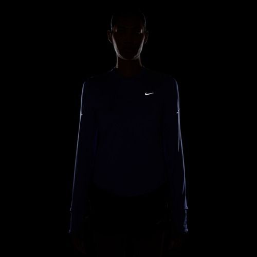 Moteriški bėgimo marškinėliai su ilgomis rankovėmis Nike Swift Dri-Fit UV sapphire