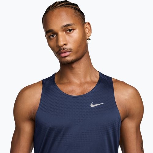 Vyriški bėgimo marškinėliai Nike Stride Dri-Fit ADV midnight navy