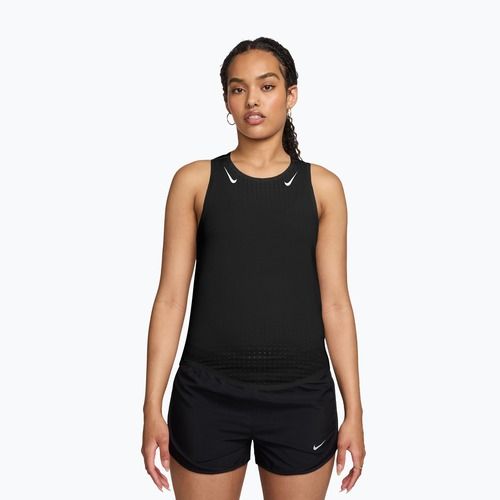Moteriški bėgimo marškinėliai Nike AeroSwift Dri-Fit ADV Singlet black/white