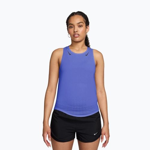 Moteriški bėgimo marškinėliai Nike AeroSwift Dri-Fit ADV Singlet sapphire/black