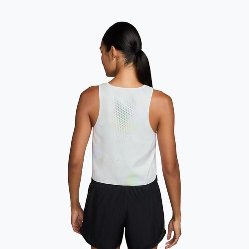 Moteriški bėgimo marškinėliai Nike AeroSwift Dri-Fit ADV Cropped Tank Top off white/black