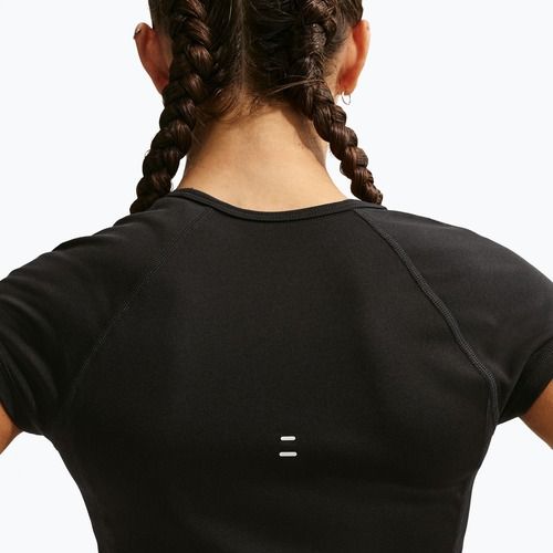 Moteriški bėgimo marškinėliai Nike Swoosh Run Dri-Fit black/white/white