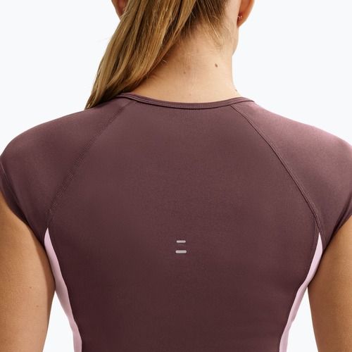 Moteriški bėgimo marškinėliai Nike Swoosh Run Dri-Fit tattoo/pink foam/white