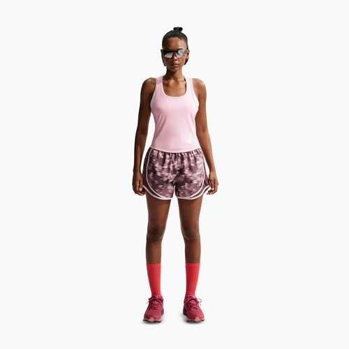 Moteriški bėgimo marškinėliai Nike Swoosh Run Dri-Fit pink foam/photon dust/white