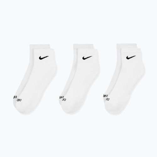 Kojinės Nike Everyday Plus Cushioned Ankle 3 poros white/black