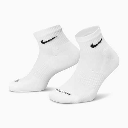 Kojinės Nike Everyday Plus Cushioned Ankle 3 poros white/black