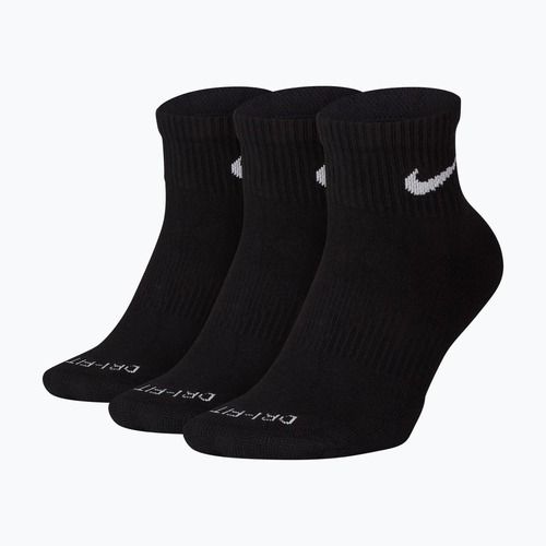 Kojinės Nike Everyday Plus Cushioned Ankle 3 poros black/white