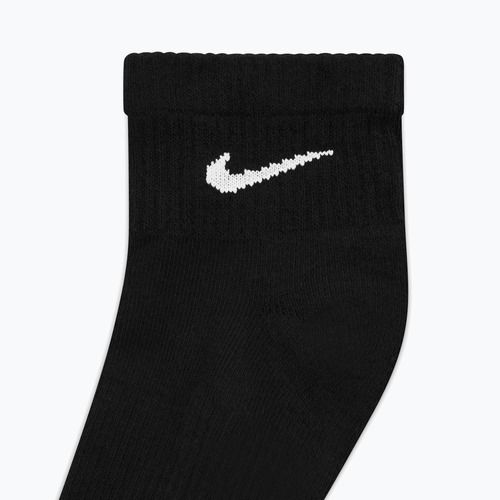 Kojinės Nike Everyday Plus Cushioned Ankle 3 poros black/white