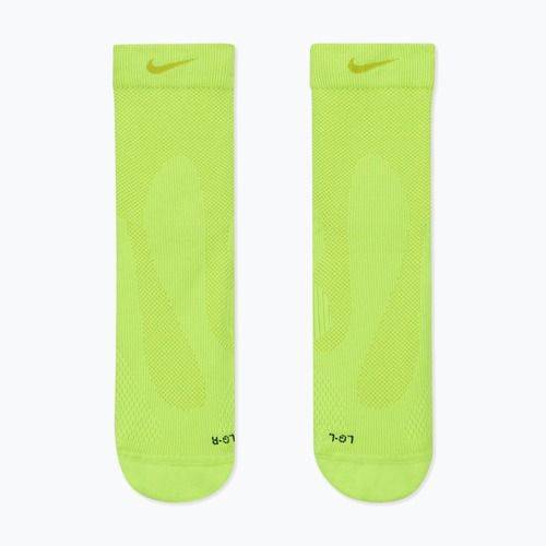 Kojinės Nike Running Lightweight Micro Crew volt/bright cactus/black/bright cactus