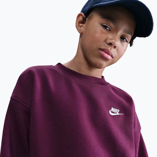 Vaikiškas džemperis Nike Sportswear Club Fleece burgundy/white