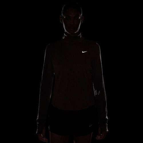 Moteriški bėgimo marškinėliai ilgomis rankovėmis Nike Swift Therma-Fit Turtle Neck tattoo