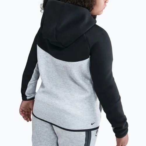 Vaikiškas džemperis Nike Sportswear Tech Fleece Full-Zip dark grey heather/black/black/black