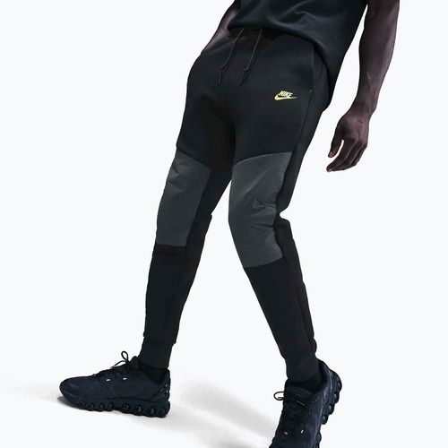 Vyriškos kelnės Nike Tech Joggers black/dark smoke grey/metallic gold