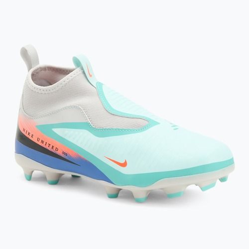 Vaikiški futbolo bateliai Nike United Phantom 6 High Academy Jr FG/MG pistachio frost/hyper orange