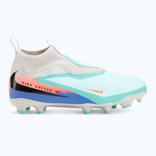 Vaikiški futbolo bateliai Nike United Phantom 6 High Academy Jr FG/MG pistachio frost/hyper orange