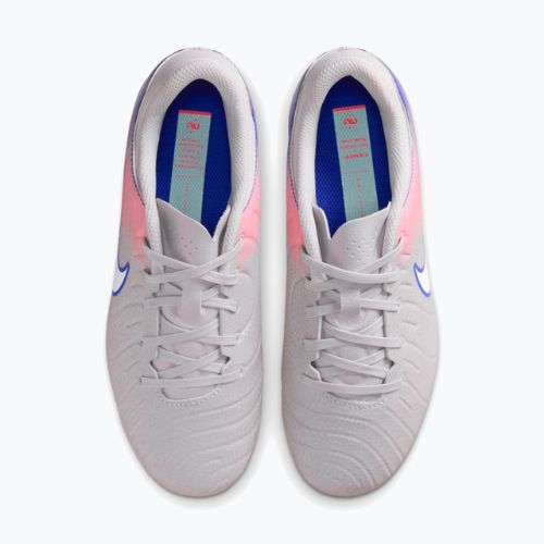 Vaikiški futbolo bateliai Nike United Tiempo Legend 10 Academy Jr FG/MG vast grey/racer blue