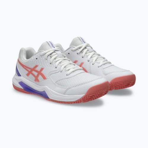 Moteriški padelio batai ASICS Gel-Dedicate 8 Padel W white/guava