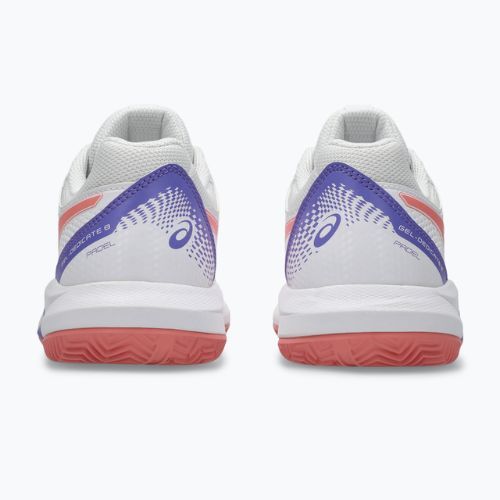 Moteriški padelio batai ASICS Gel-Dedicate 8 Padel W white/guava