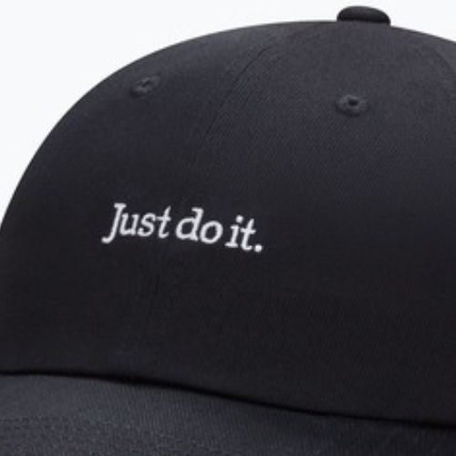 Kepurė su snapeliu Nike Club Unstructured JDI black/white