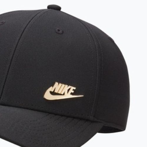 Kepurė su snapeliu Nike Dri-Fit Club black/metallic gold