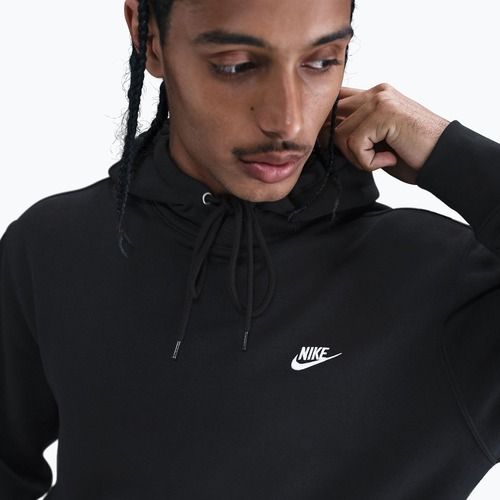 Vyriškas džemperis Nike Club Pullover Hoodie black/black/white