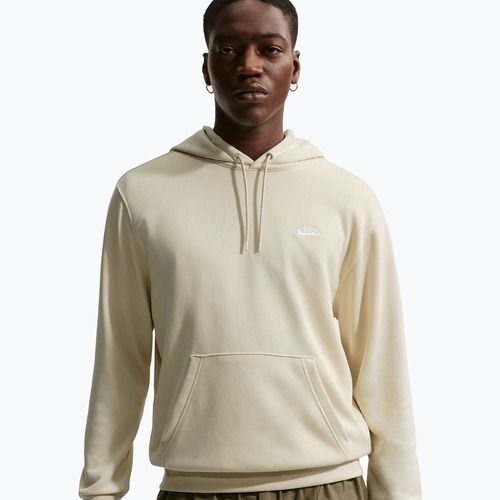 Vyriškas džemperis Nike Club French Terry Pullover Hoodie light khaki/light khaki/white