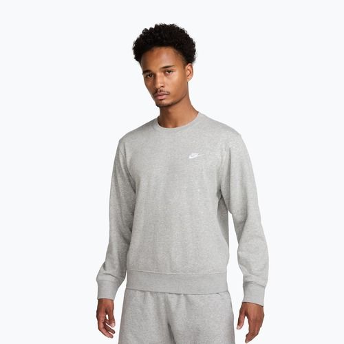 Vyriškas džemperis Nike Club French Terry Crew dark grey heather/white