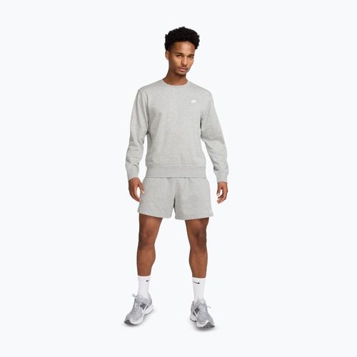 Vyriškas džemperis Nike Club French Terry Crew dark grey heather/white