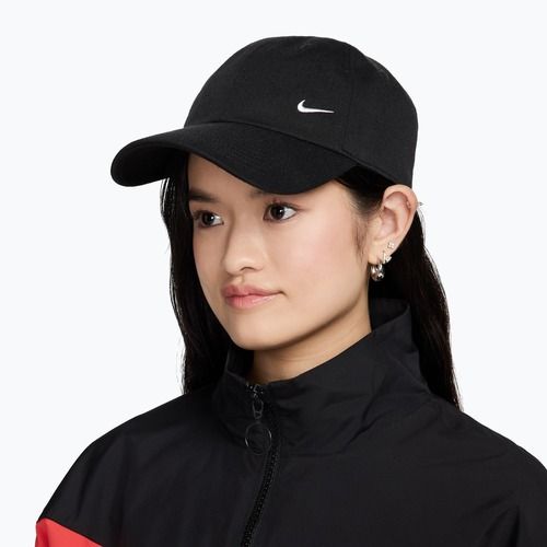Kepurė su snapeliu Nike Club Unstructured black/sail