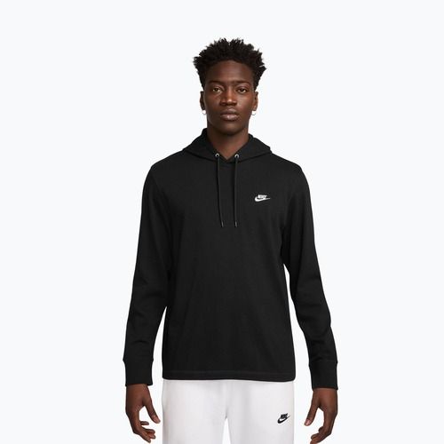 Vyriškas džemperis Nike Sportswear Club Knit Pullover Hoodie black/black/white