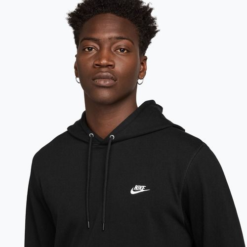 Vyriškas džemperis Nike Sportswear Club Knit Pullover Hoodie black/black/white