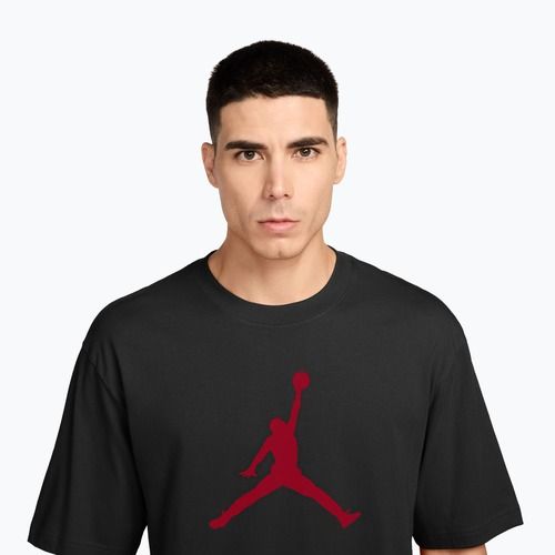 Vyriški marškinėliai  Jordan black/gym red