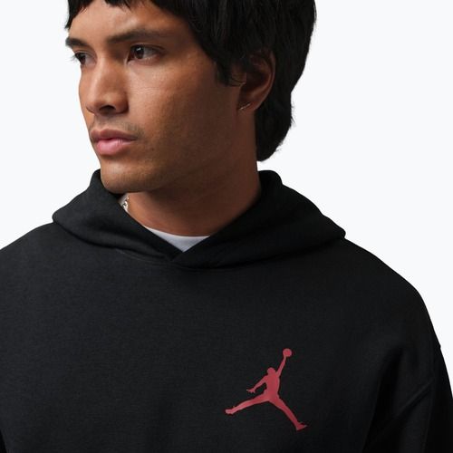 Vyriškas džemperis Jordan Pullover Hoodie black/gym red