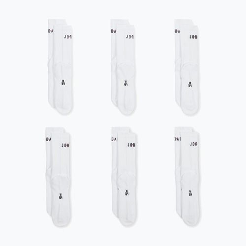 Kojinės Jordan Everyday Crew 6 pairs white/gym red/black